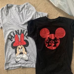 two Minnie shirts